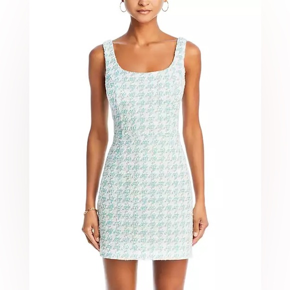 Bloomingdale’s AQUA Sleeveless Tweed Sheath Mini Dress - Exclusive NEVER WORN - Picture 2 of 13